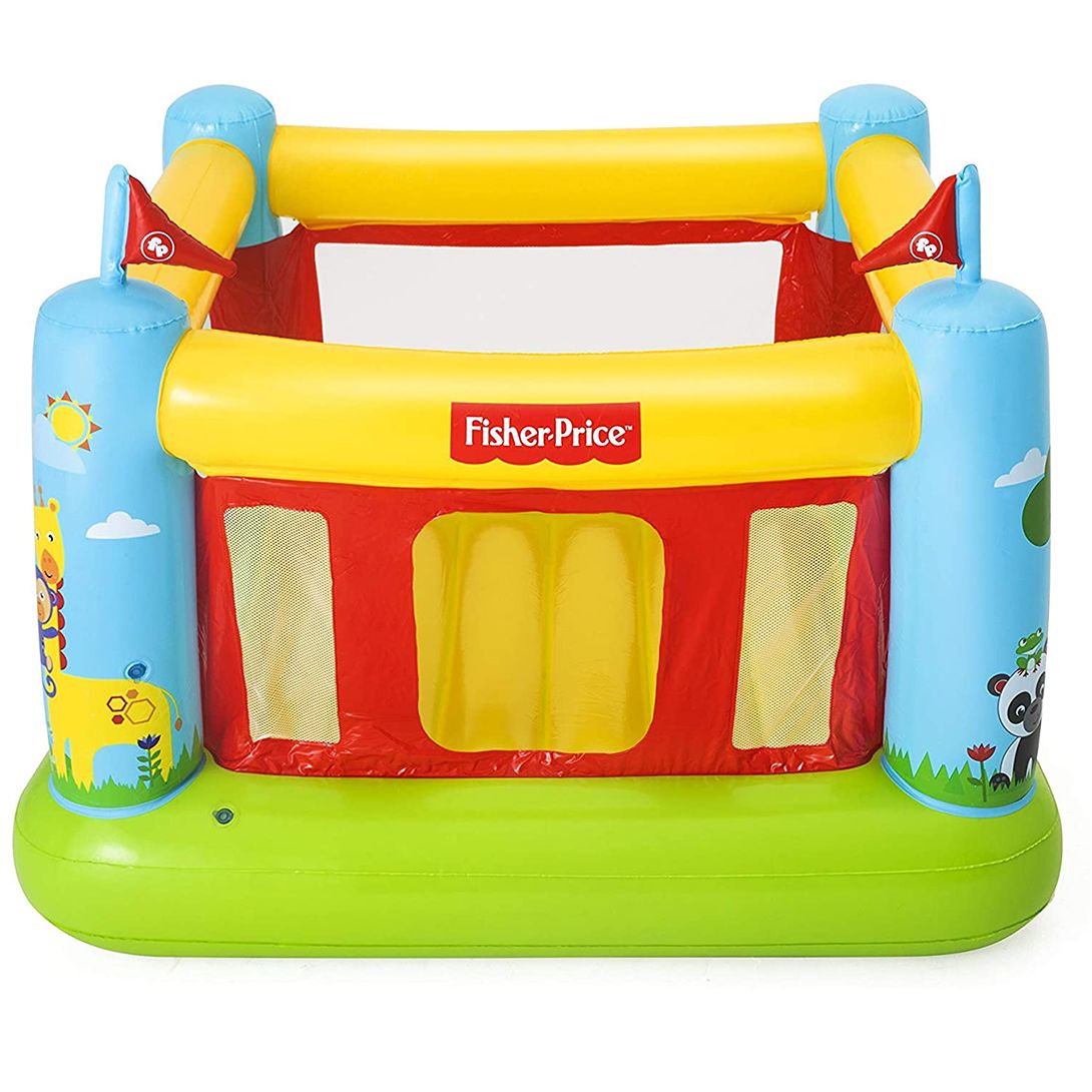 Bestway Fisher Price Jumping Bouncetastic Bouncer Gym Kids Inflatable Play Tube For Kids : 93553