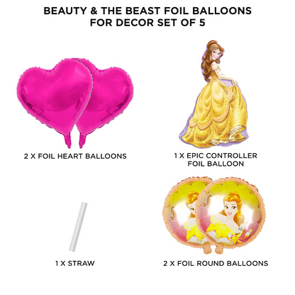 Princess Belle Be@uty & The Be@st Foil Balloon Set