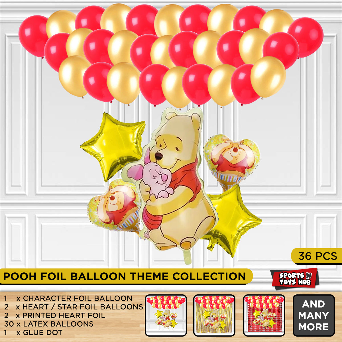 Win-nie The P_o_o_h Foil Balloon Theme Collection