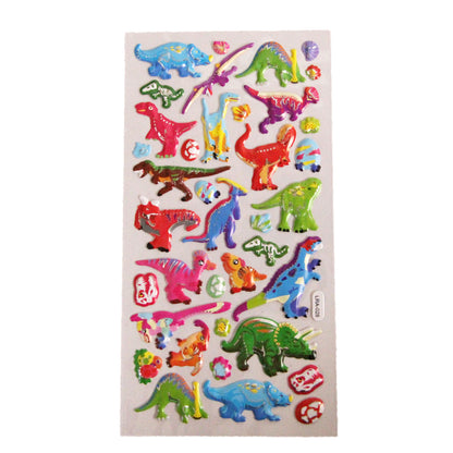 3D Cartoon Characters Dino Printed Stickers