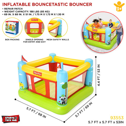 Bestway Fisher Price Jumping Bouncetastic Bouncer Gym Kids Inflatable Play Tube For Kids : 93553