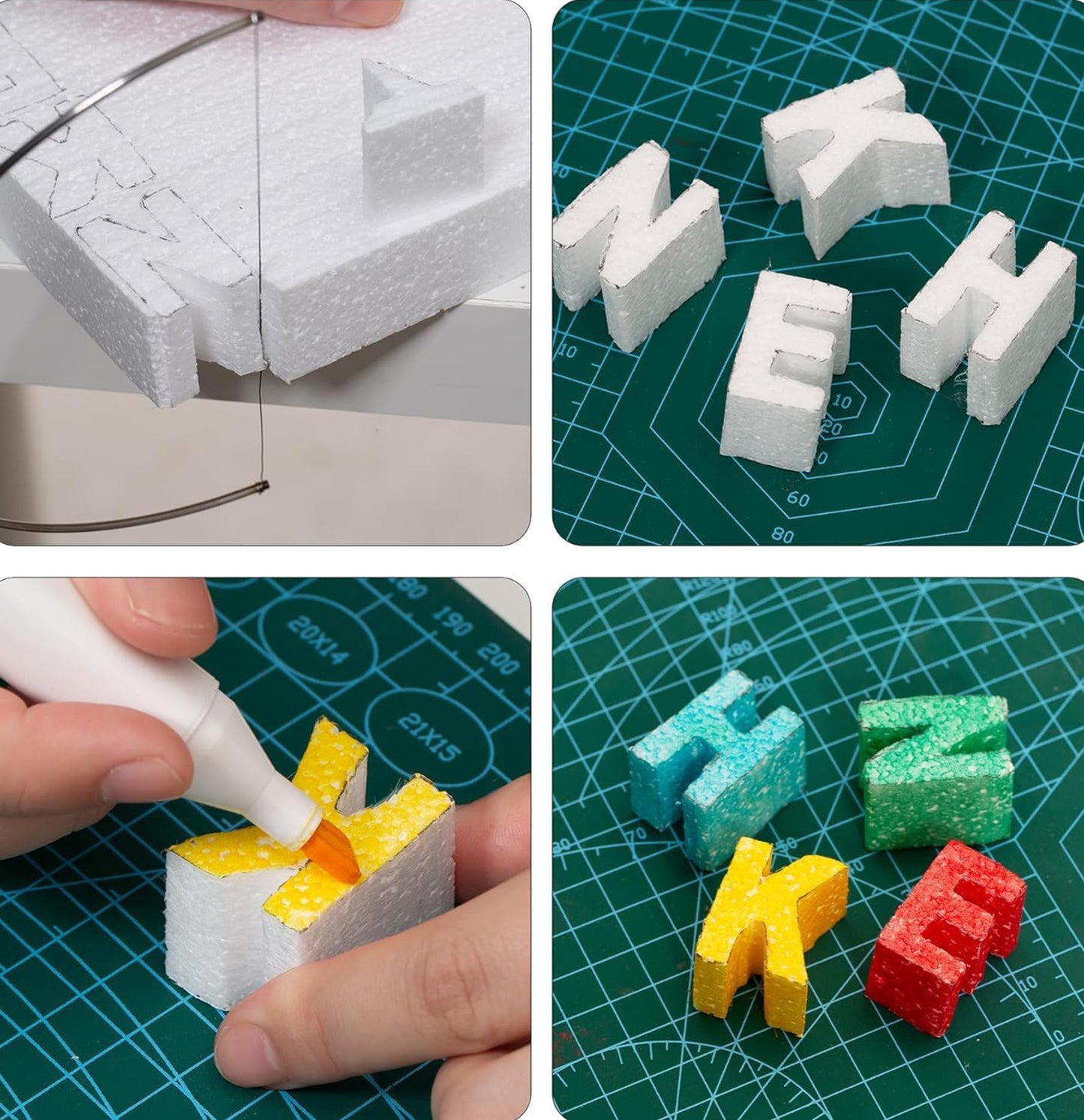 Thermocol Foam Blocks for Arts & Crafts – Lightweight Polystyrene Craft Blocks for DIY, School Projects & Floral Arrangements