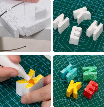 Thermocol Foam Blocks for Arts & Crafts – Lightweight Polystyrene Craft Blocks for DIY, School Projects & Floral Arrangements