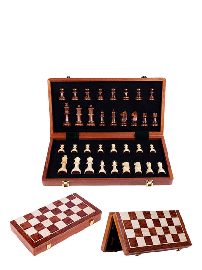 Portable Classic Wooden Chess Board Game