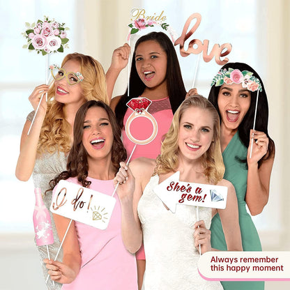 Team Bride Photo Props - 10 Pcs