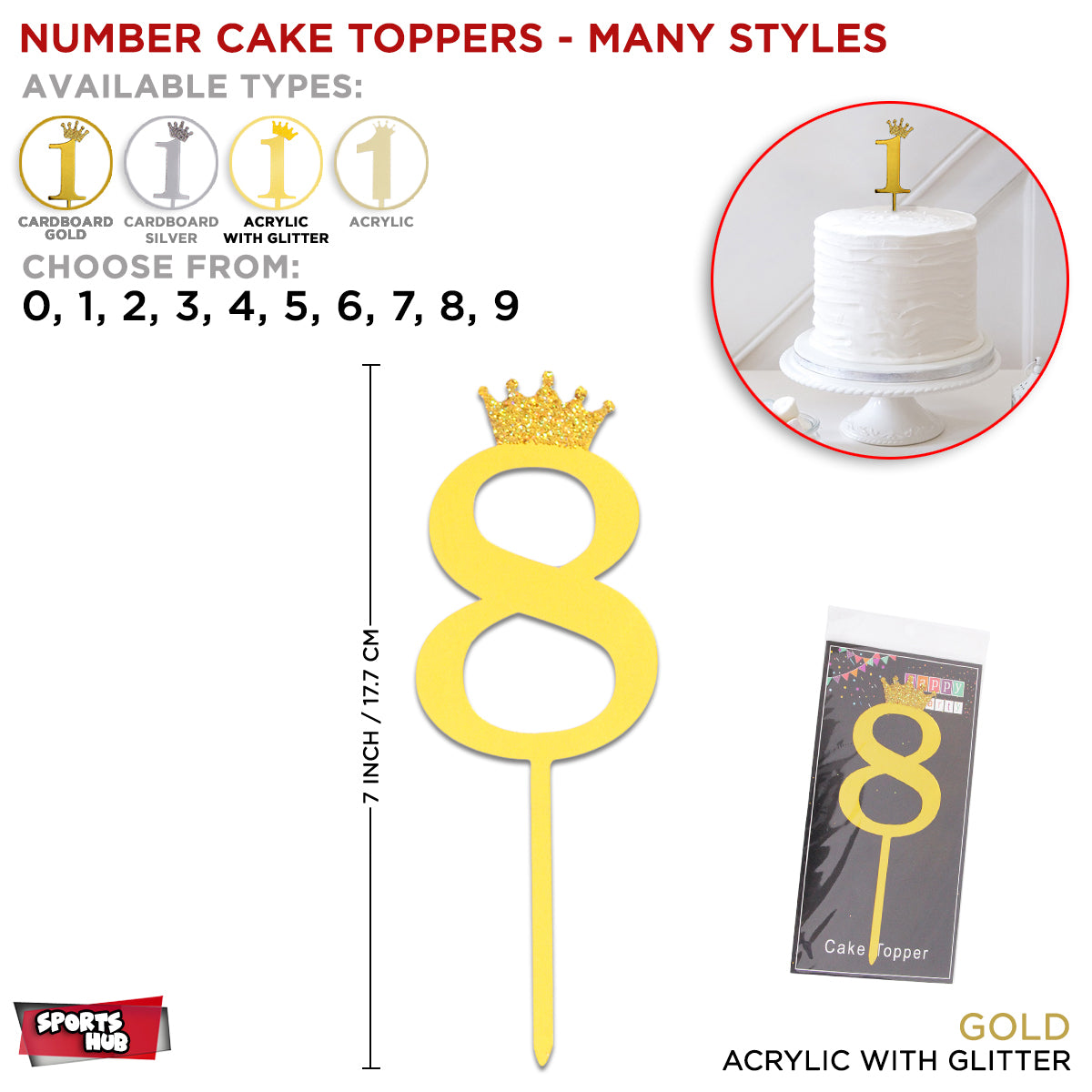 Numbers Cake Toppers Collection