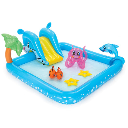 Bestway Kids Play Fantastic Aquarium Play Pool Inflatable Pool Summer Pool Fancy Pool 7.8Ft Air Pool 53052