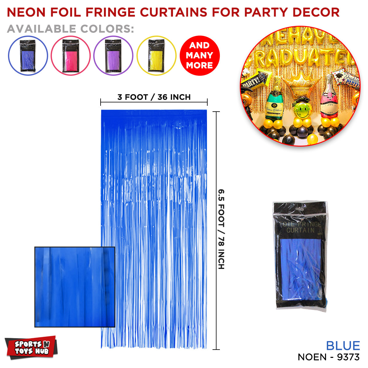 Pastel Macaron Imported Tinsel Foil Fringe Curtains