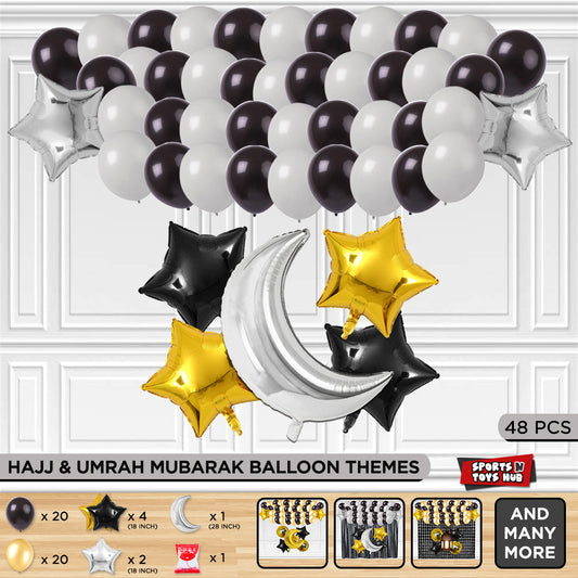 Umrah & Hajj Foil Balloon Theme Without Curtain