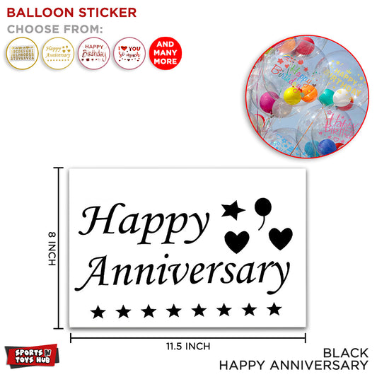 Happy Anniversary Balloons Sticker Collection