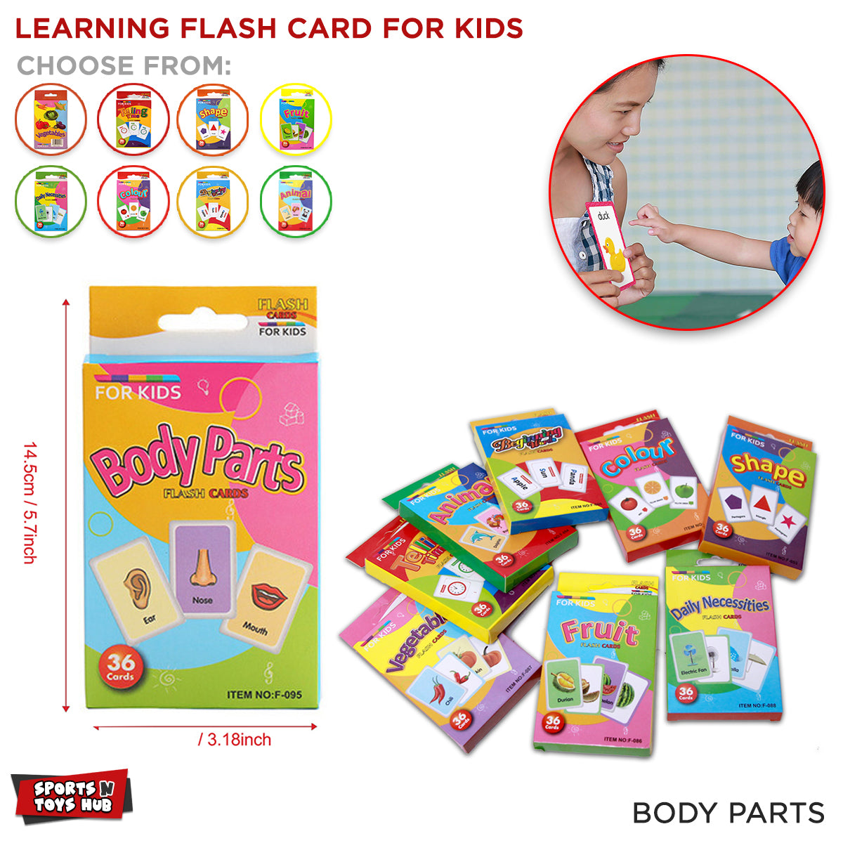 Collection Flash Card Early Learning Imported Teaching Flash Cards Collection – Sports n Toys Hub