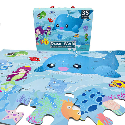 35 Pcs Jumbo Ocean World Jigsaw Puzzles For Kids