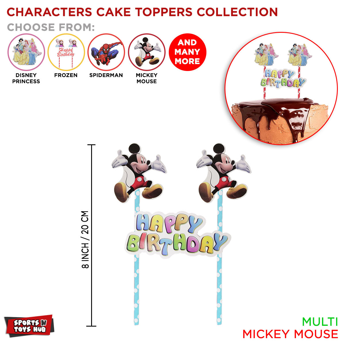 Cartoon Characters Cake Toppers
