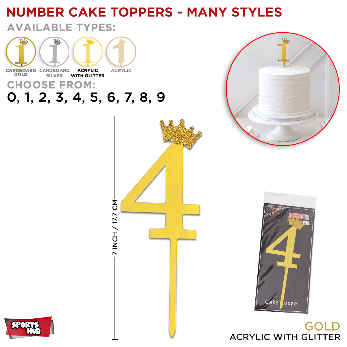 Numbers Cake Toppers Collection