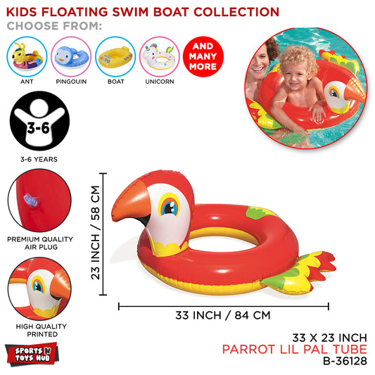 Bestway Cartoon Character Parrot Shape Swimming Ring Tube