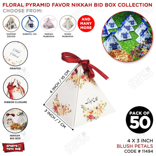 Blush Petals Nikkah Favor Box