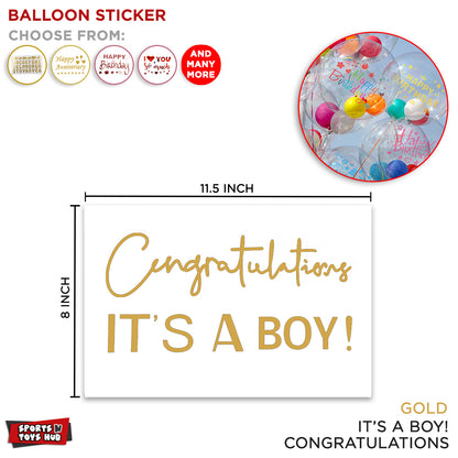 Congratulations Balloons Sticker Collection