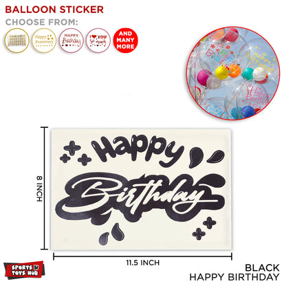 Happy Birthday Balloons Sticker Collection