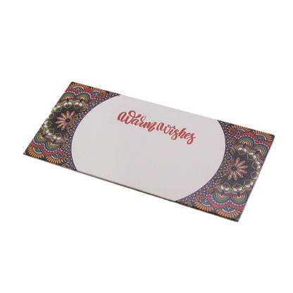 Warm Wishes Flower Pattern Money Envelope