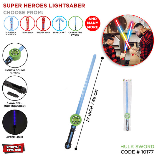 Hulk Character Light Saber Swords