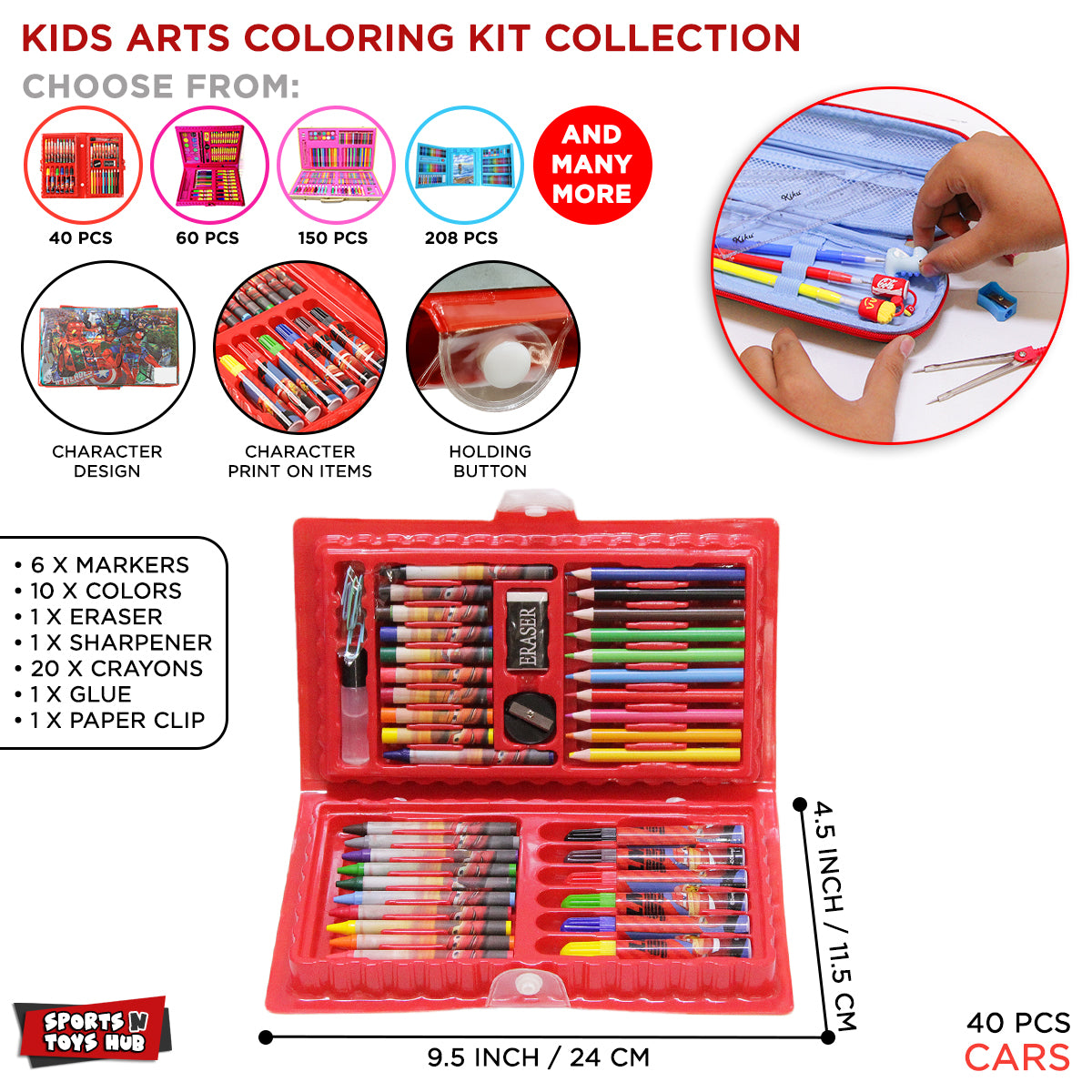 Kids Arts Coloring Kit Collection