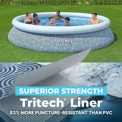 Bestway Fast Set Above Ground Swimming Pool with Filter Pump - 57372 – 15ft x 42in