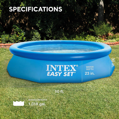 INTEX 10 Foot x 30 Inch Easy Set Swimming Pool - 28120