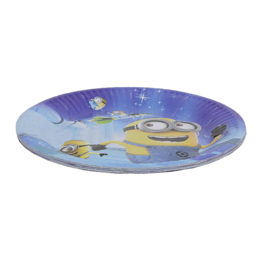 Mi- ni-ons Cartoons Characters Plates