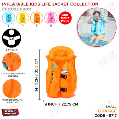Inflatable Life Jacket for Toddlers - Small Size / 3 to 6 Years