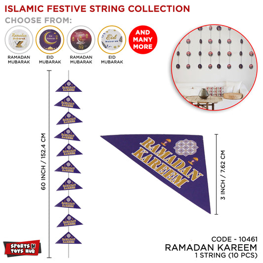 Ramadan Kareem Triangle Shape Strings Collection