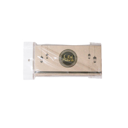 Eid Mubarak Printed Round Printed Money Envelope - Pack of 10 Assorted Colours