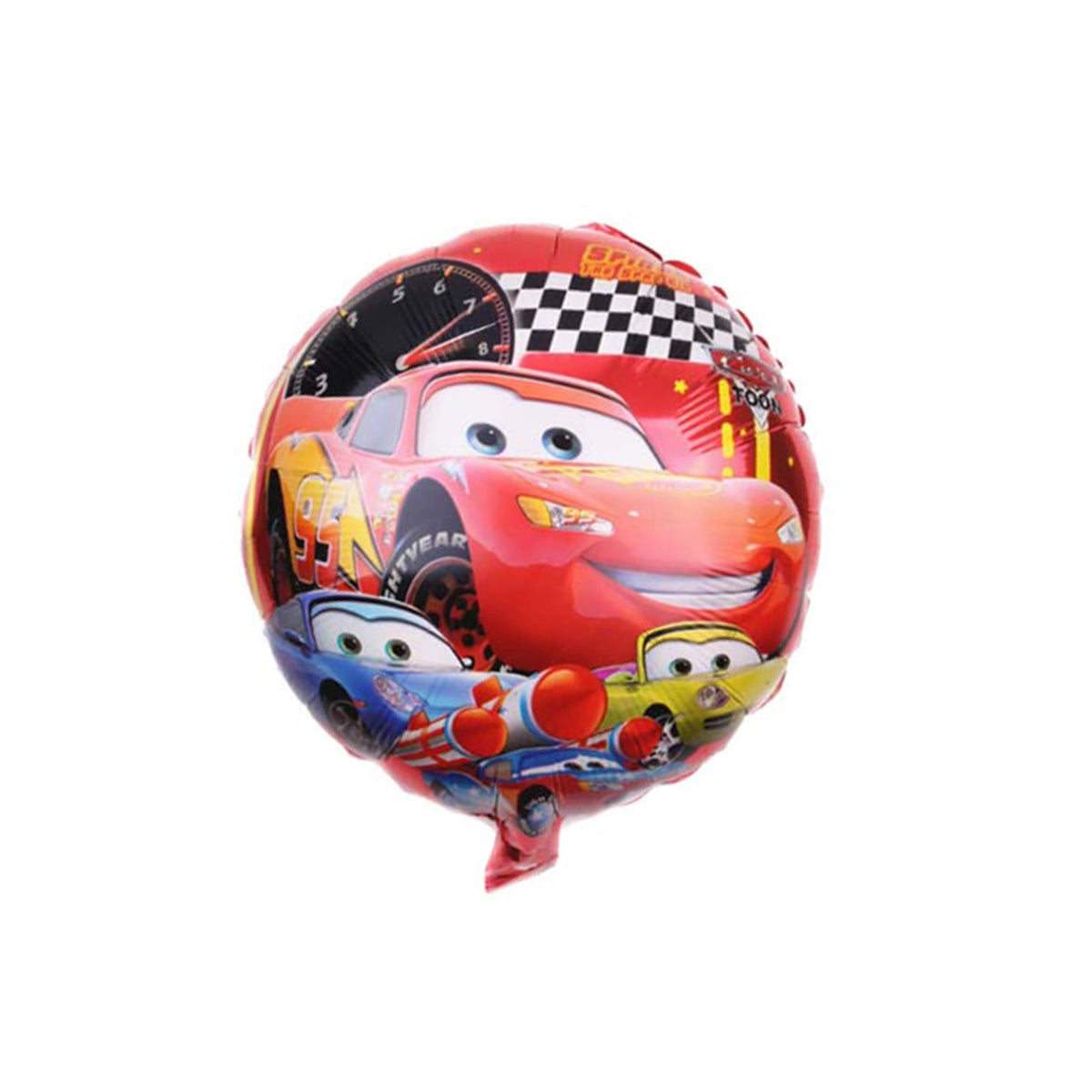 Mc-Queen Round Foil Balloon - Pack Of 2