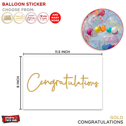 Congratulations Balloons Sticker Collection