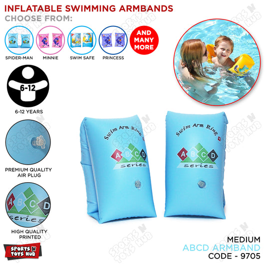 Inflatable Swimming ABCD Graphic 6 to 9 Year Arm Bands