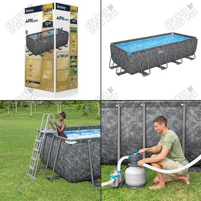 Bestway APX 365 Rectangle Above Ground Pool Set - 561KA