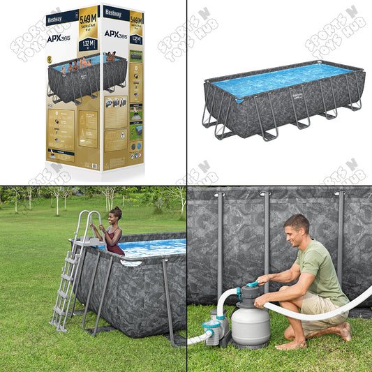Bestway APX 365 Rectangle Above Ground Pool Set - 561KA