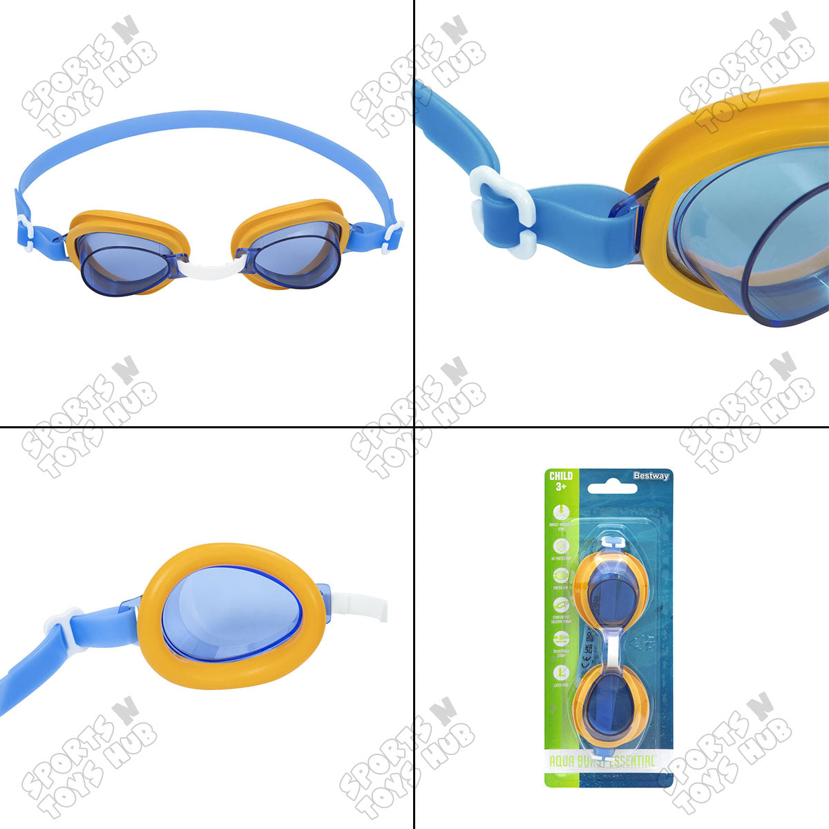 Bestway Swimming Goggles High Style Hydro Splash Swimming Kids Goggles - 21002