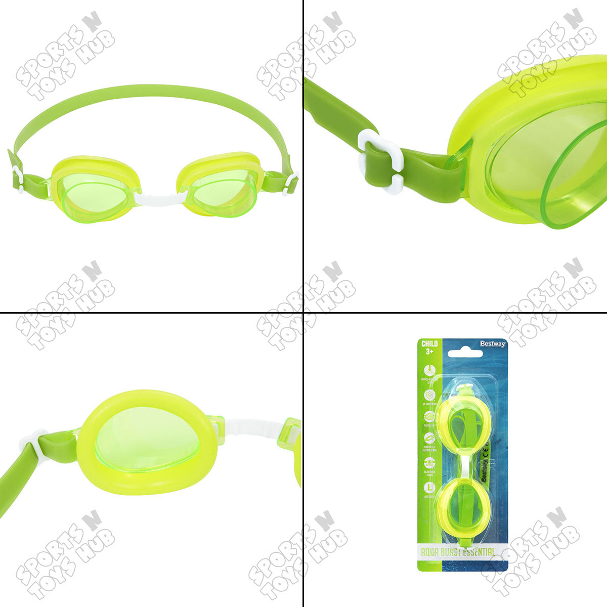 Bestway Swimming Goggles High Style Hydro Splash Swimming Kids Goggles - 21002