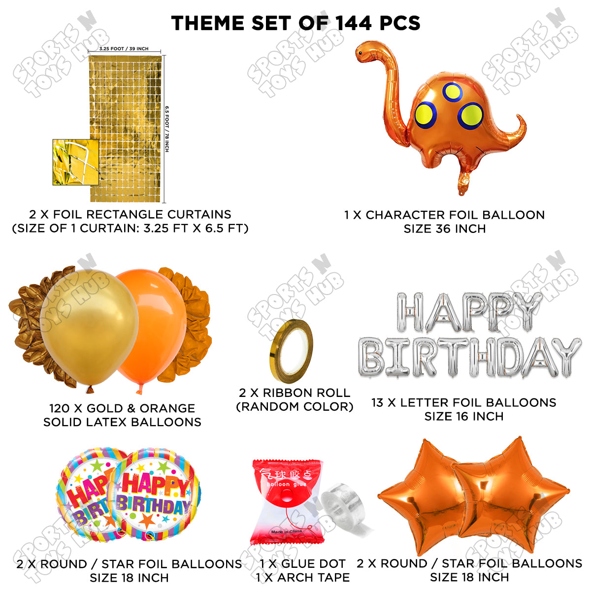 Bronto-saurus Foil Letter Balloon Arch Theme