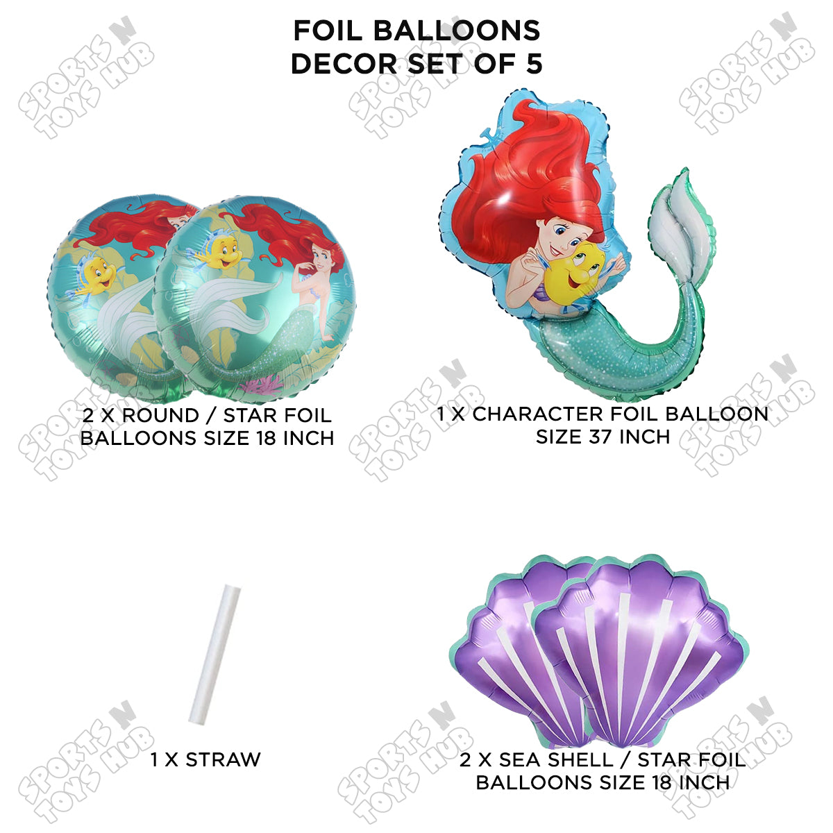 @riel Princess Foil Balloon Set