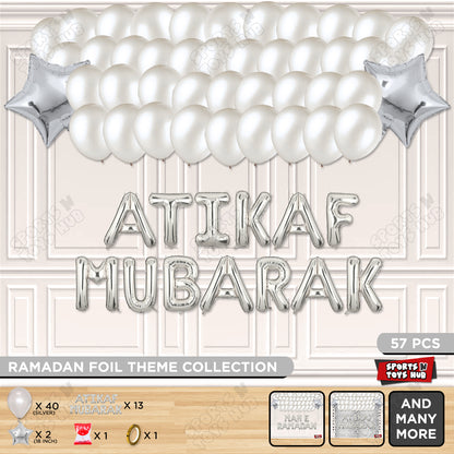Atikaf Mubarak Foil Balloon Garland Theme Collection