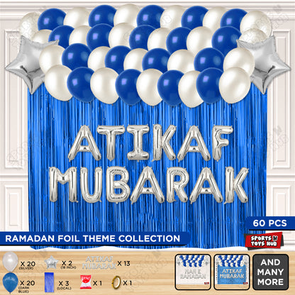 Atikaf Mubarak Foil Balloon Curtain Theme Collection