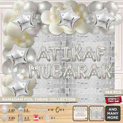Atikaf Mubarak Foil Balloon Arch Theme Collection