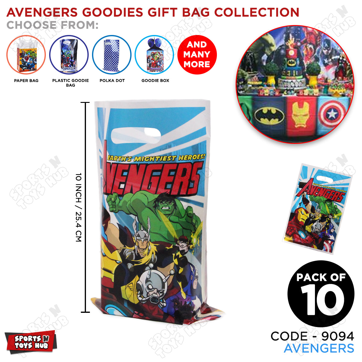 @vengers Goodies Gift Bag - 10 Pcs
