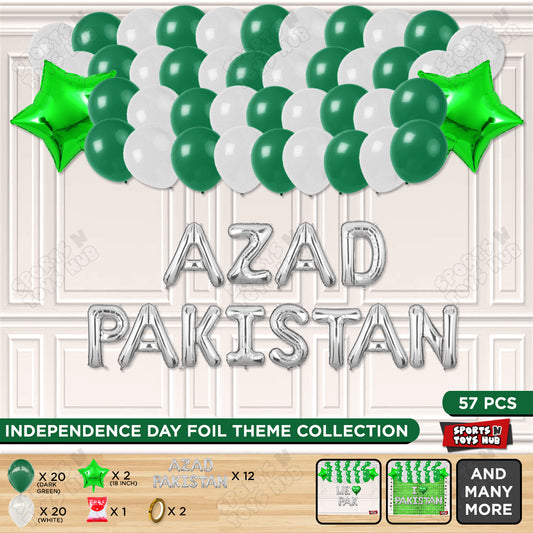 Azad Pakistan Foil Letters Theme Collection