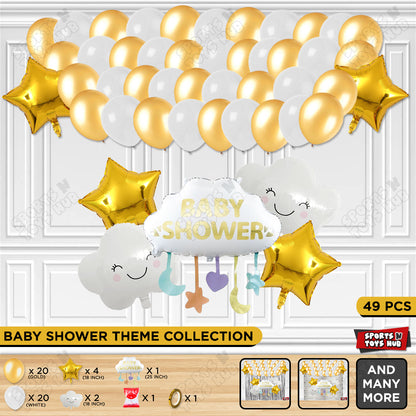 Baby Shower Cloud Foil Balloon Set Theme
