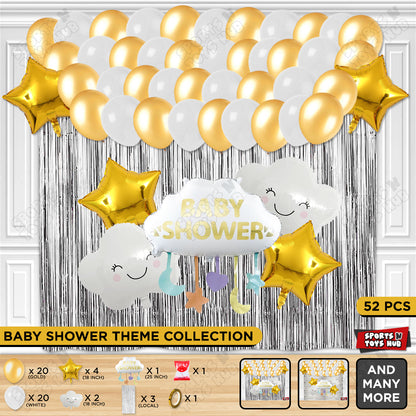Baby Shower Cloud Foil Balloon Set Theme
