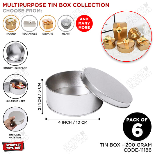 Tin BoxWedding Bid Gift Box Collection - Pack 6