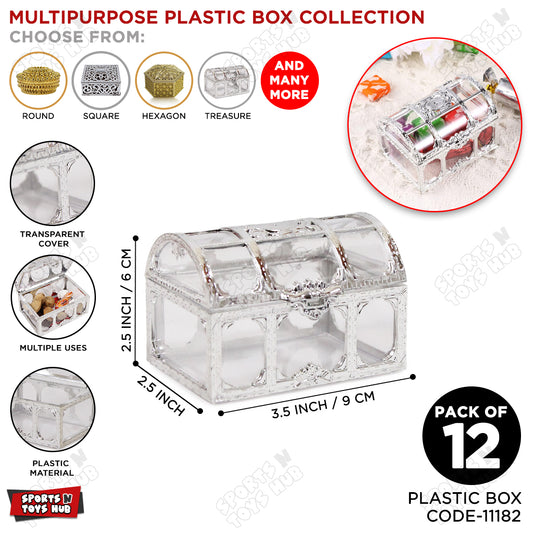 Vintage Treasure Chest Storage Box - Pack OF 12