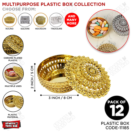 Plastic Favor Candy Plastic Box Gift Box - Pack 12